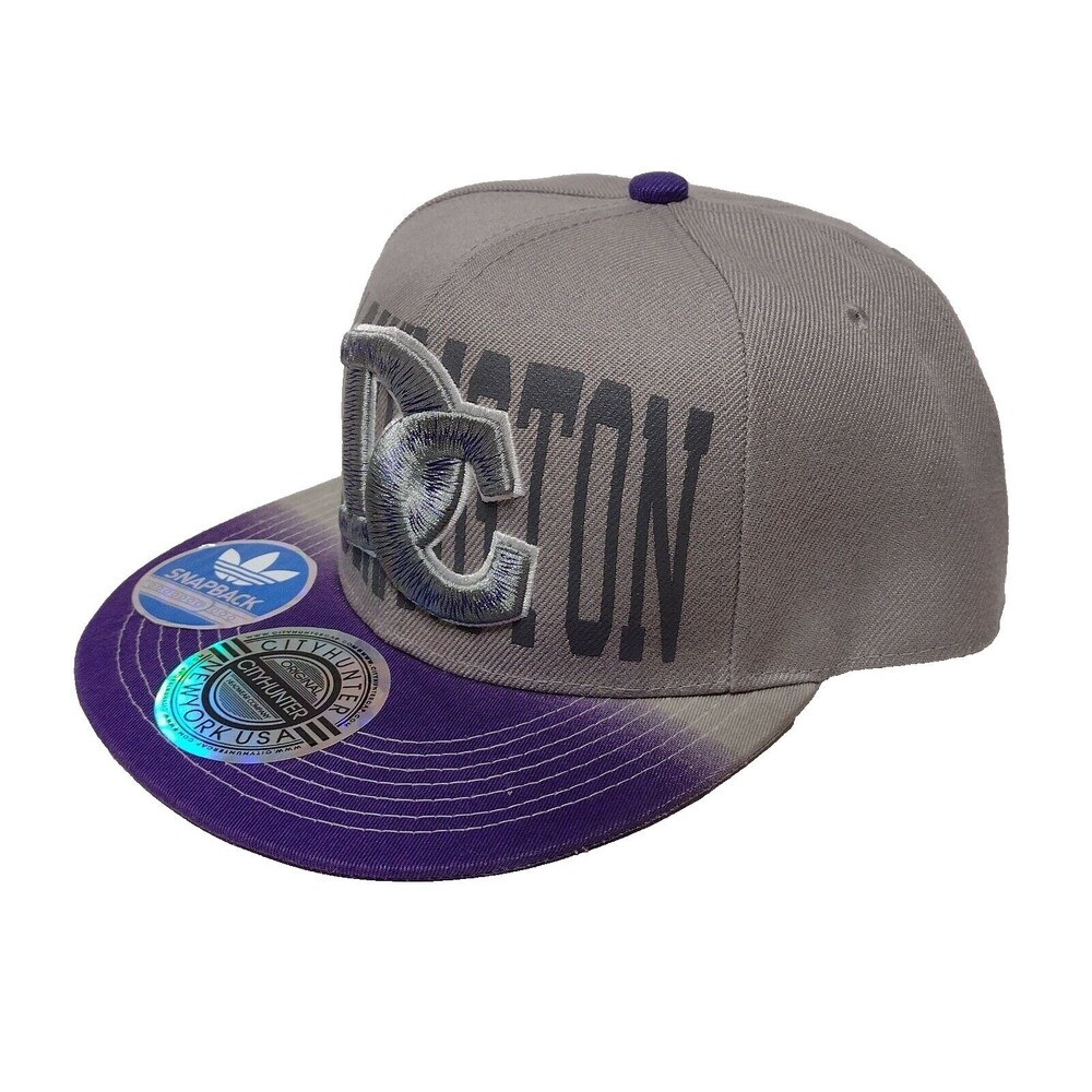 NWT City Hunter Washington DC Baseball Cap Snap Back Embroidered NEW OSFM - Picture 2 of 6